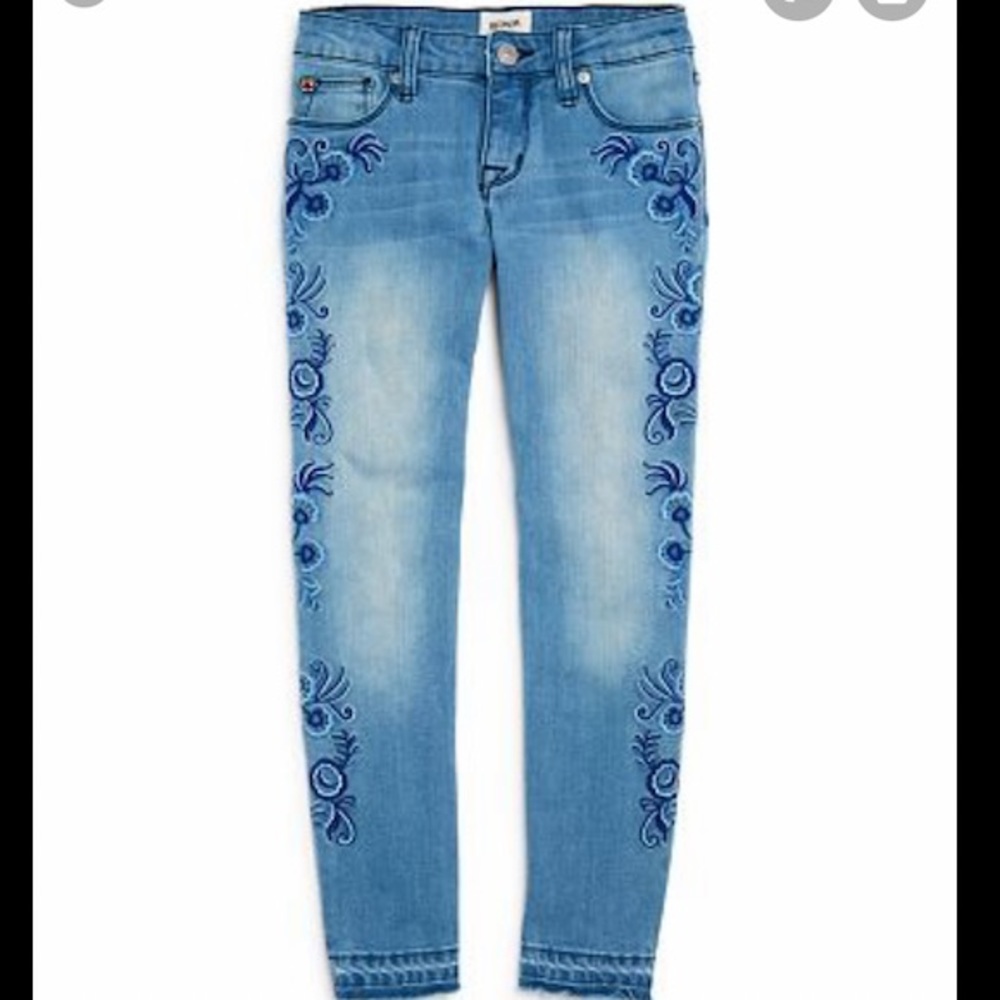 Hudson Embroidered Jeans
